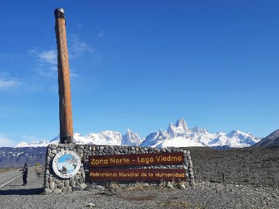 Parada en mirador Lago Viedma